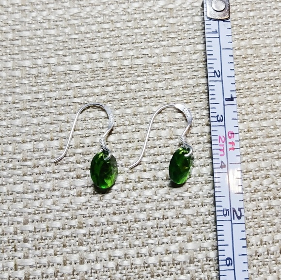 925 Sterling Silver Swarovski Crystal Earrings - Picture 4 of 5
